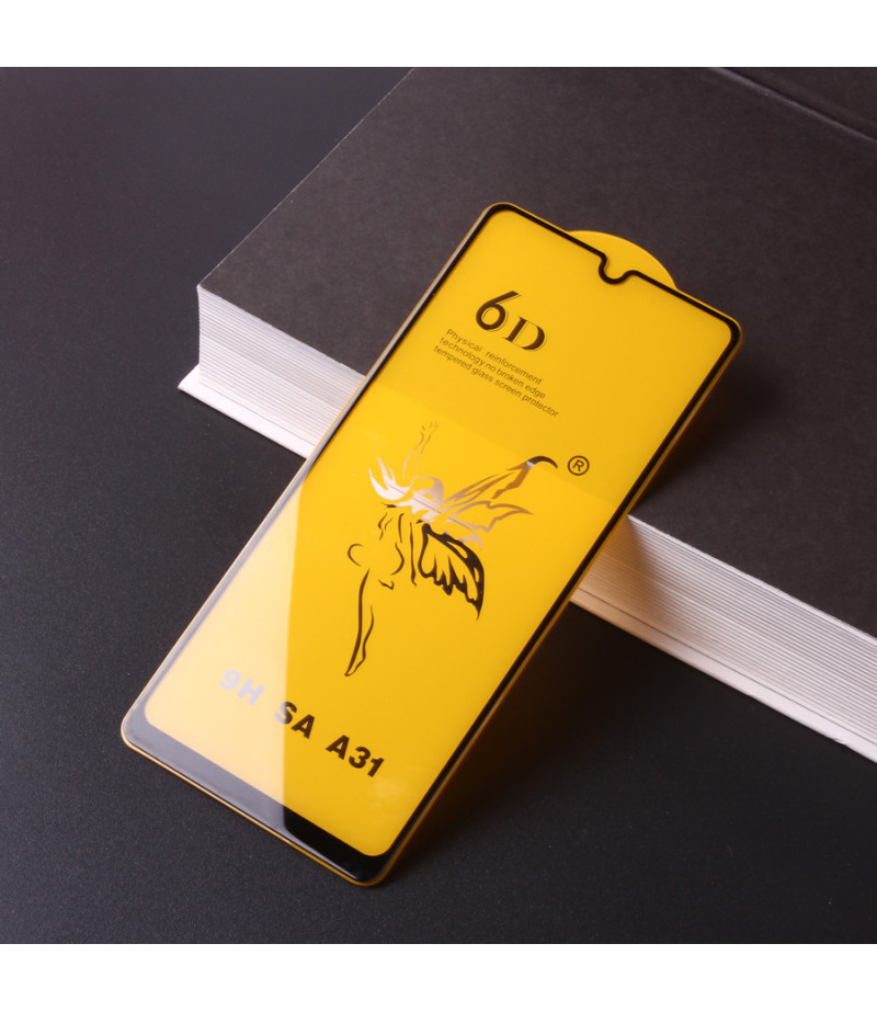 Full Glue Curved Tempered Glass Screen Protector für Samsung A31/ M11, Art:000298