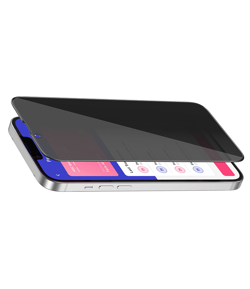 Hoco Full screen HD Privacy tempered glass set für iPhone 17/ 16 Pro (G11), Art.:000903
