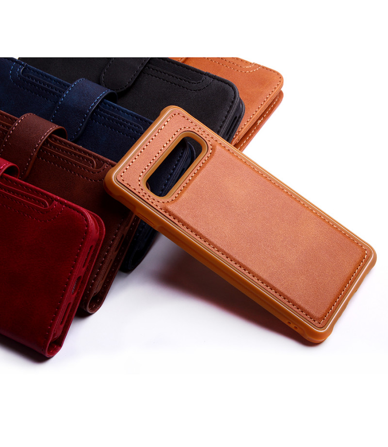 2 in 1 magnetic case with separate card pouch für Galaxy S10 Plus, art.:000616