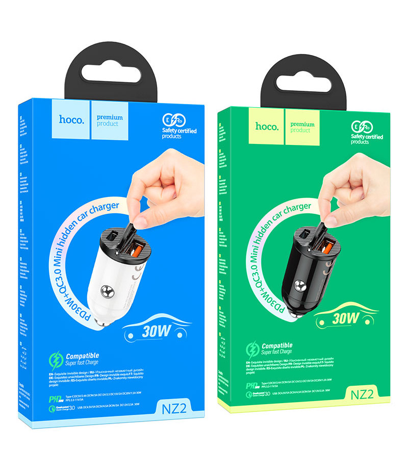 Hoco NZ2 Link PD30W + QC3.0 car charger, Art.:000878
