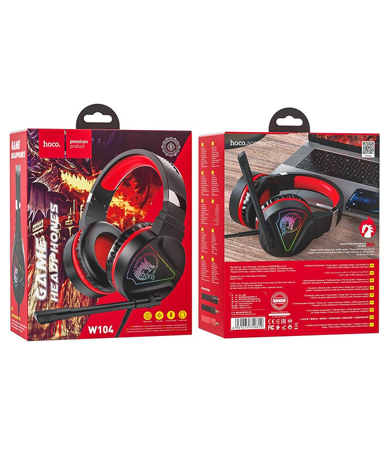 Hoco W105 Drift gaming headphones, Art.:000881