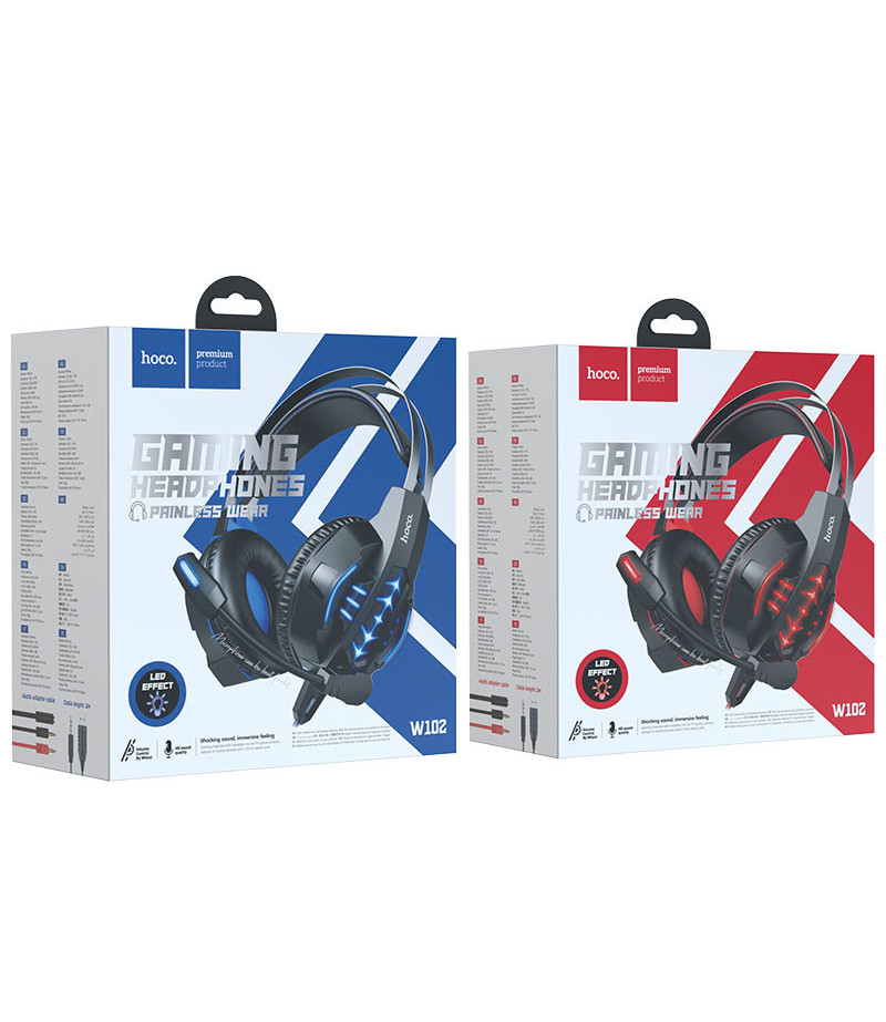 Hoco W102 Cool tour gaming headphones, Art.:000883