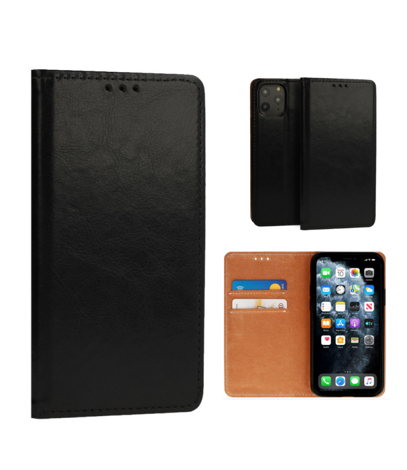 Vegan Leder Bookcase für Samsung Galaxy S24 Ultra, Art.:000990