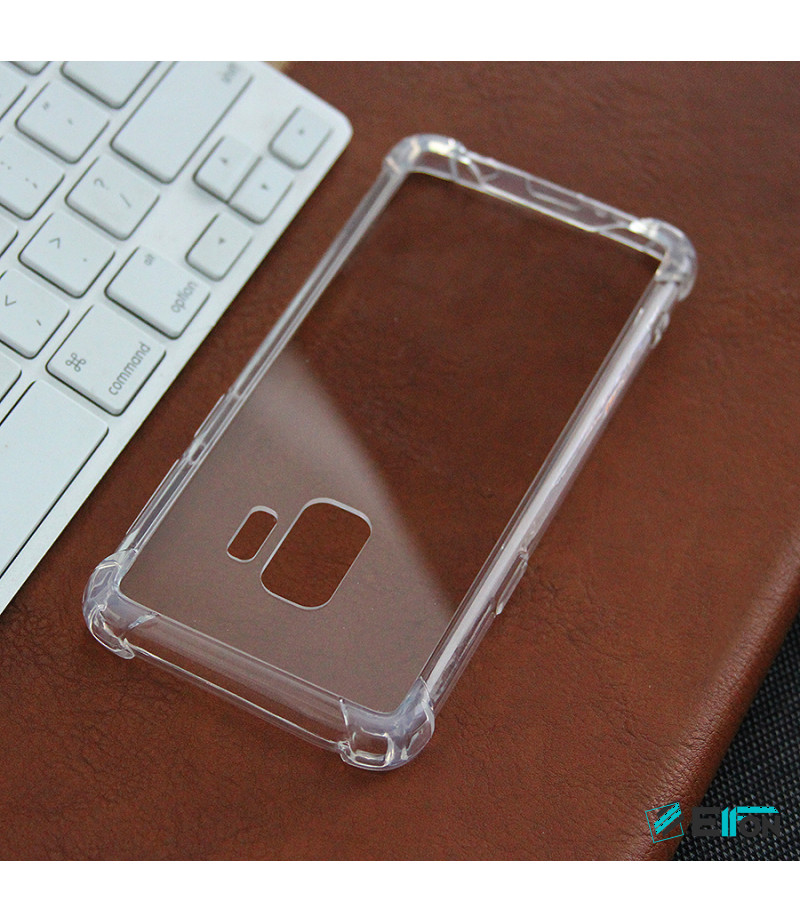 Elfon Drop Case TPU+PC hart kratzfest kristallklar für Samsung Galaxy S9, Art.:000099