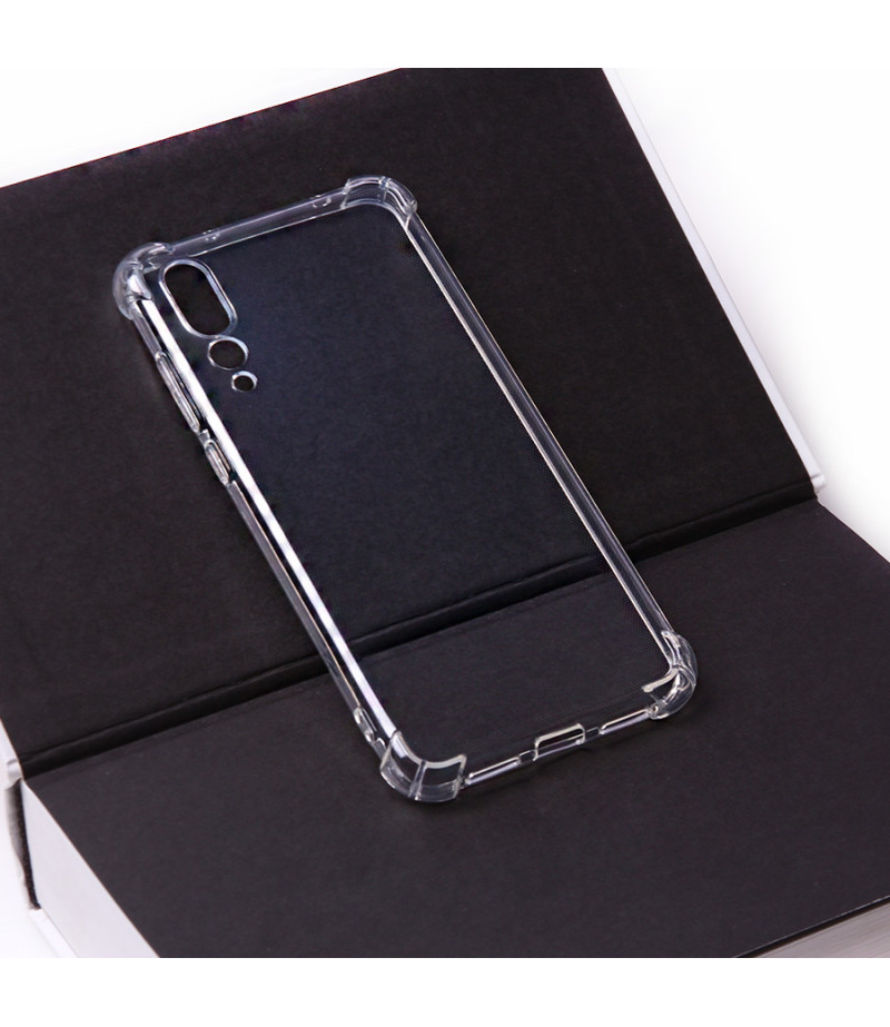 Elfon Drop Case TPU Schutzhülle mit Kantenschutz für Huawei P20 Plus, Art.:000228