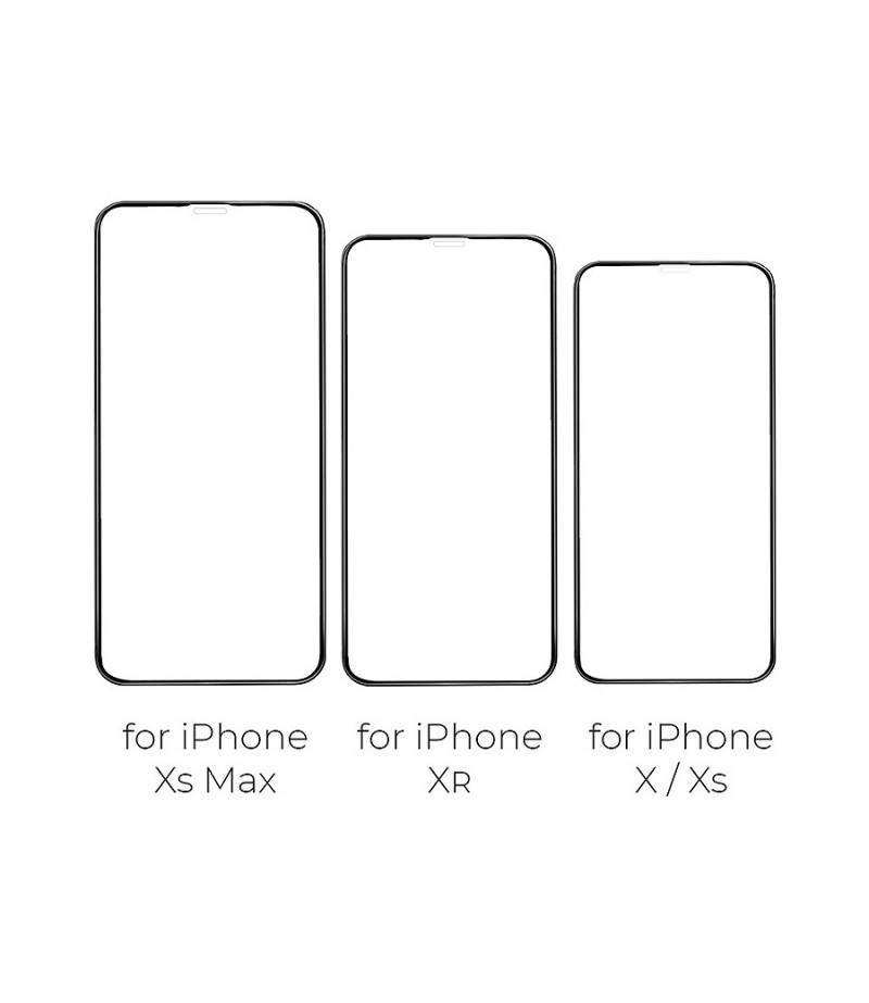 Hoco Displayschutz 3D Vollbild Gehärtetem Glas für XS Max/ für iPhone 11 Pro Max (G2), Art:000168
