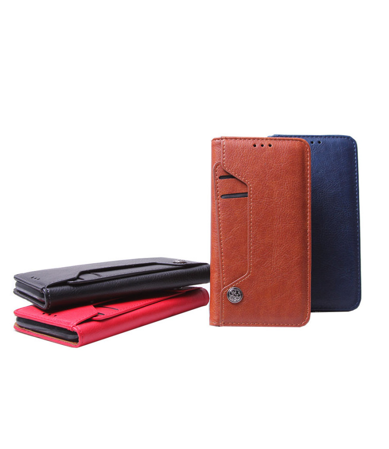Premium Handytasche mit ausziehbarem Kartenfächer für iPhone X/XS, Art.:000057