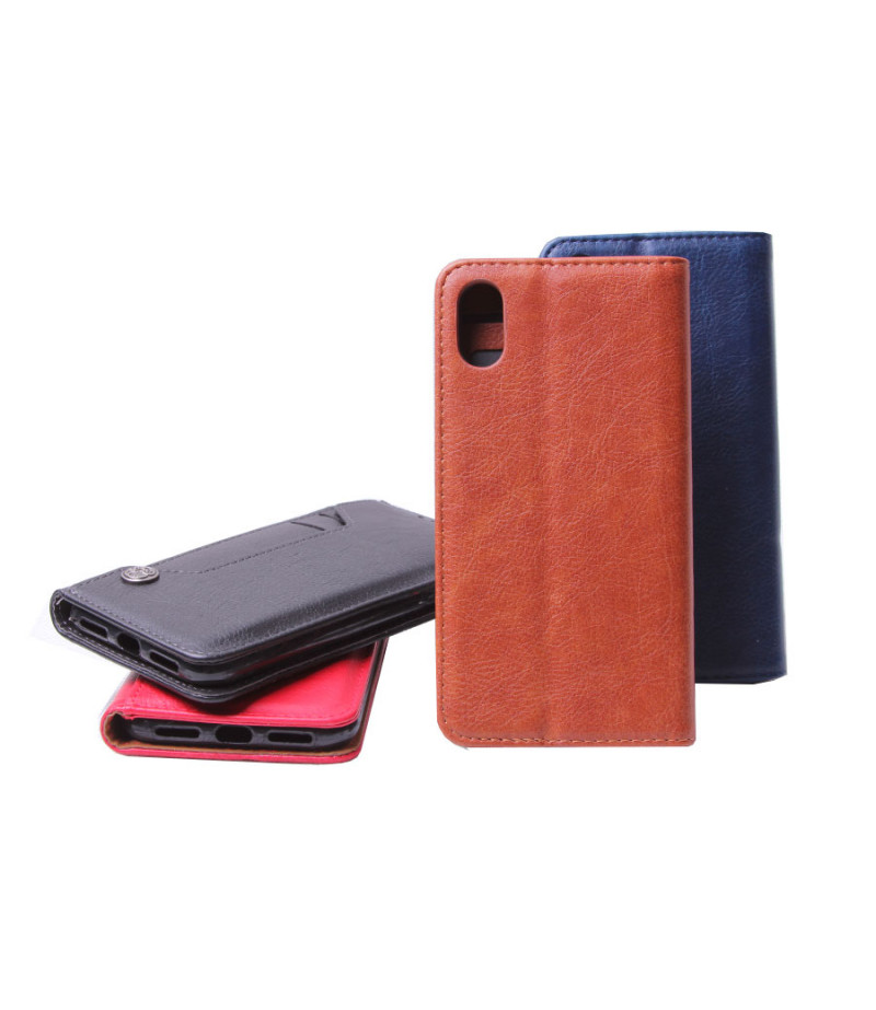 Premium Handytasche mit ausziehbarem Kartenfächer für iPhone X/XS, Art.:000057