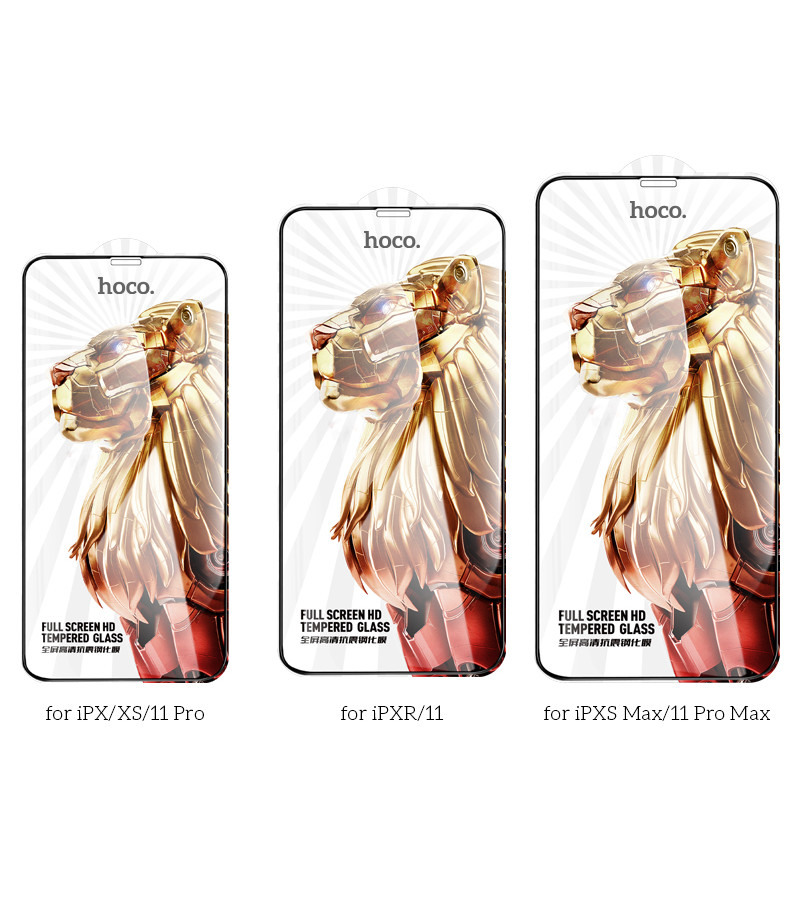 Hoco Full screen HD tempered glass set für iPhone Xr/ 11 (G9), Art.:000901