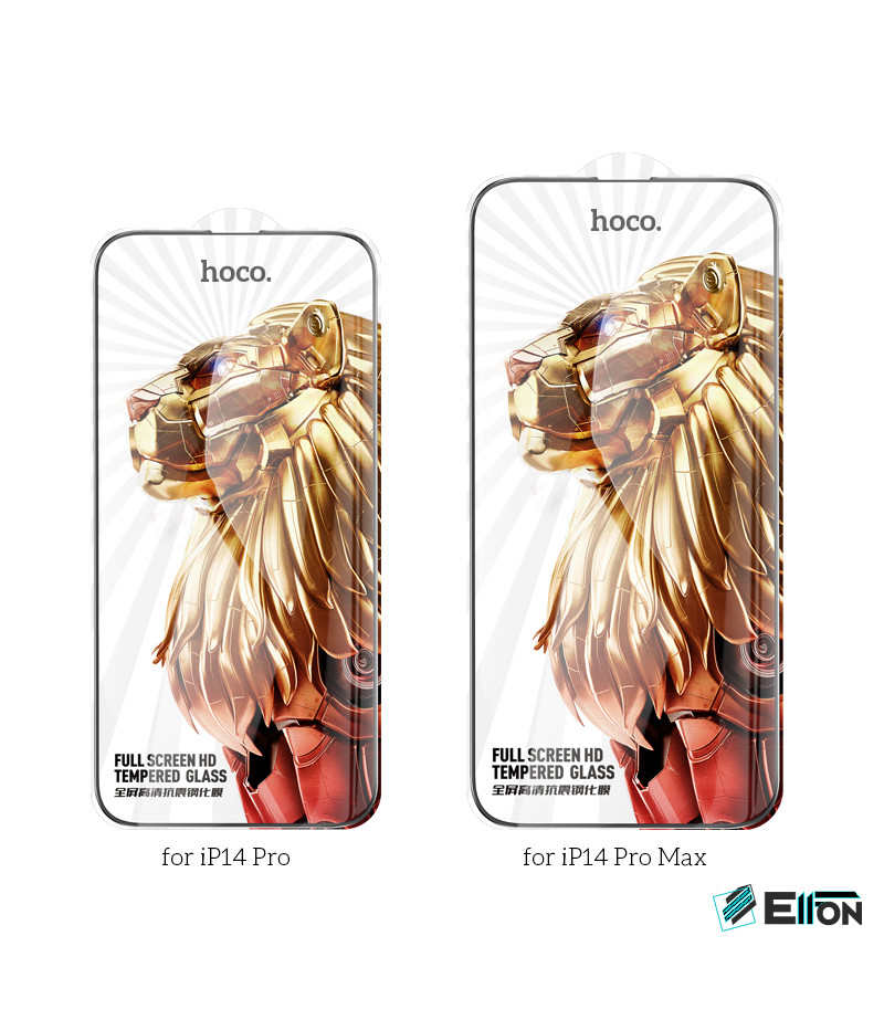 Hoco Full screen HD tempered glass set für iPhone 14 Pro (G9), Art.:000901