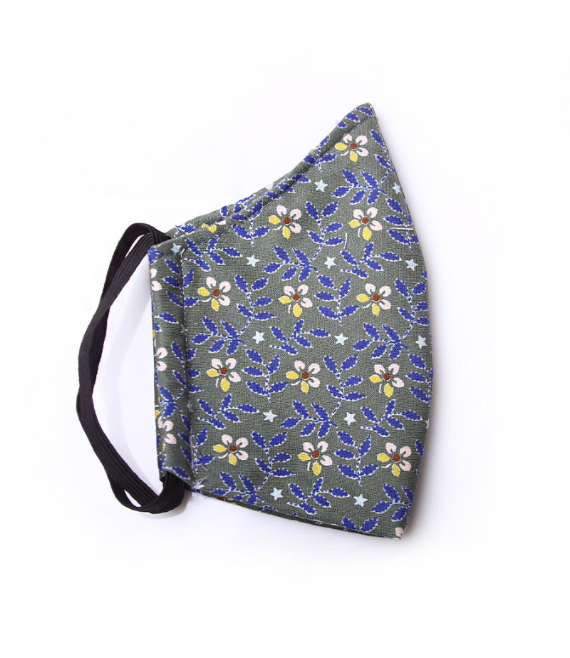 3 Layer Washable Mask with elastic earbands, Art.:000709