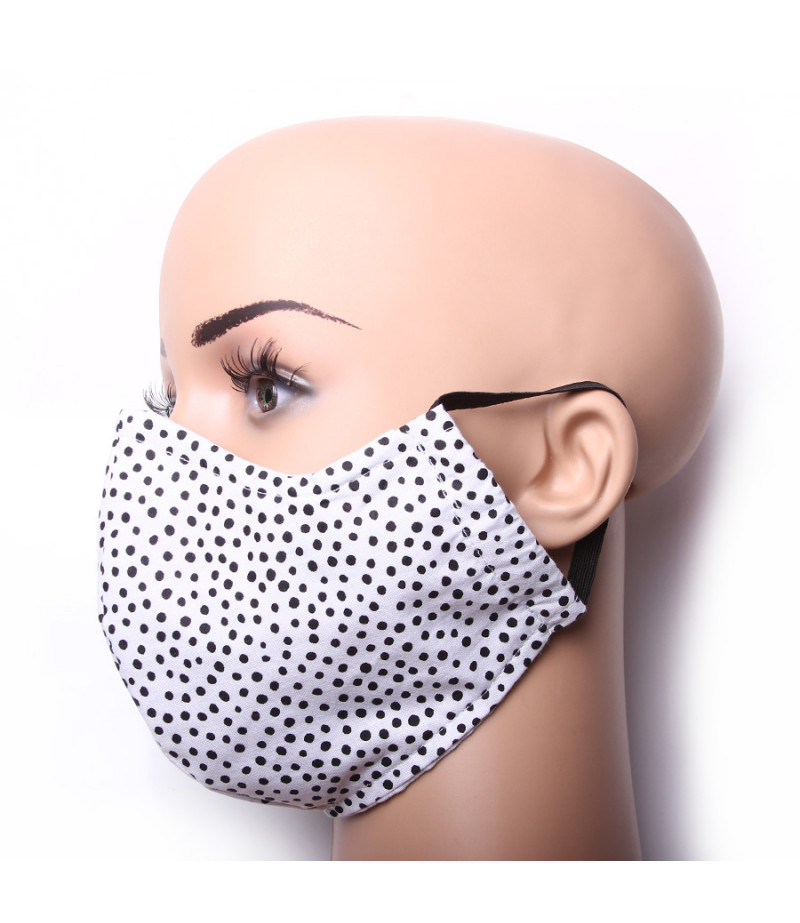 3 Layer Washable Mask with elastic earbands and extra filter pocket, Art.:000710