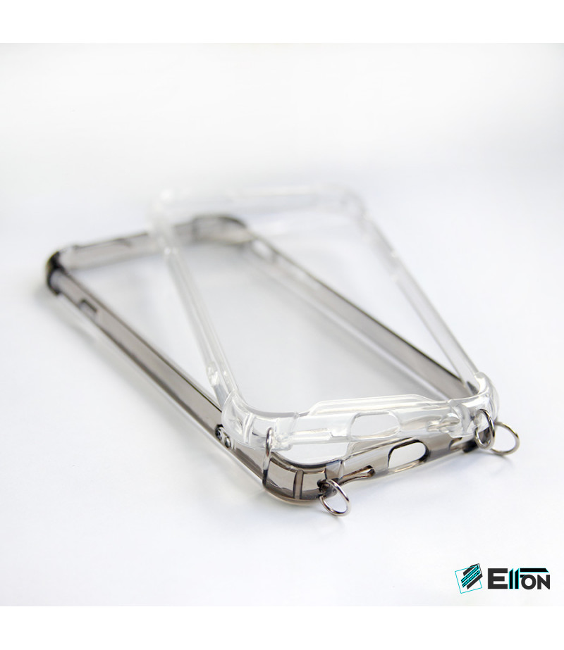Vorpräparierte TPU+PC hart kristallklar Hülle mit Silber Ring für iPhone 6/6s, Art.:000004-1
