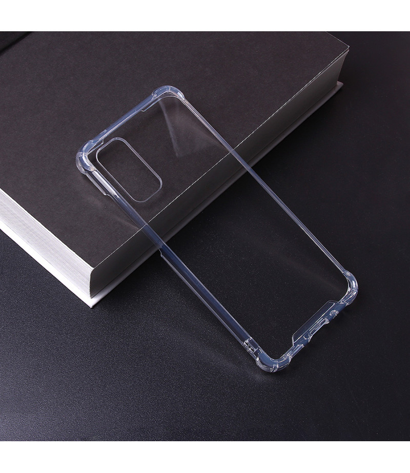Premium Elfon Drop Case TPU+PC hart kratzfest kristallklar für Samsung S20, Art:000099-1