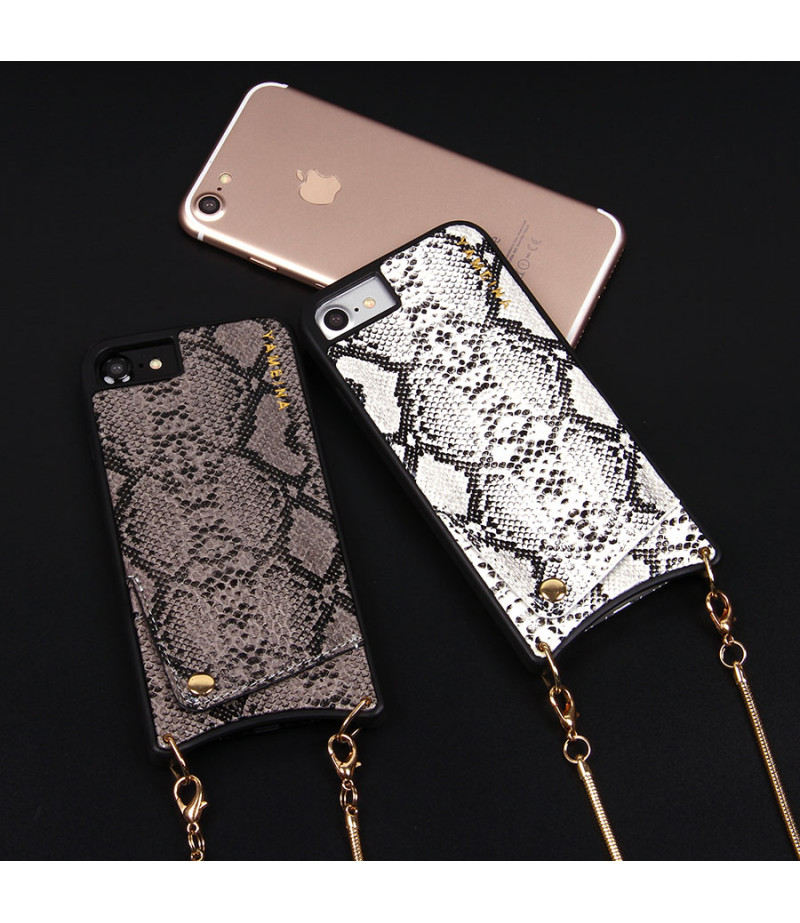Snake Skin Cross-body Chain Case für iPhone 6/7/8, Art.:000007