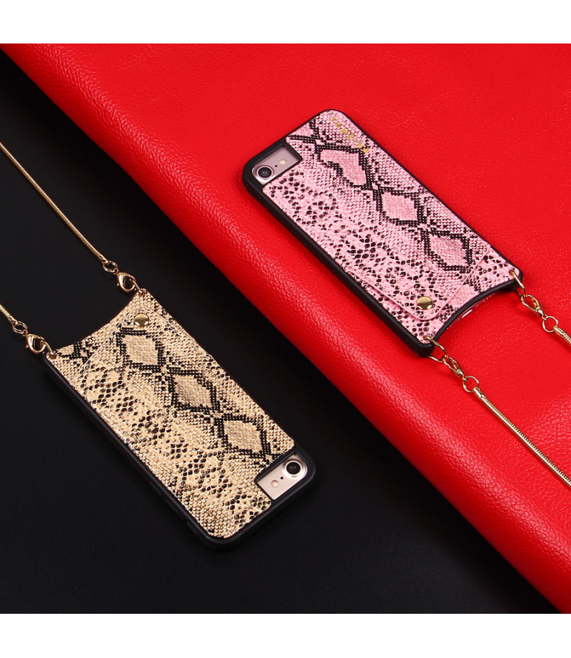 Snake Skin Cross-body Chain Case für iPhone 6/7/8, Art.:000007