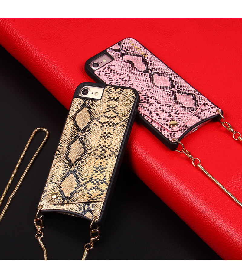 Snake Skin Cross-body Chain Case für iPhone 6/7/8, Art.:000007