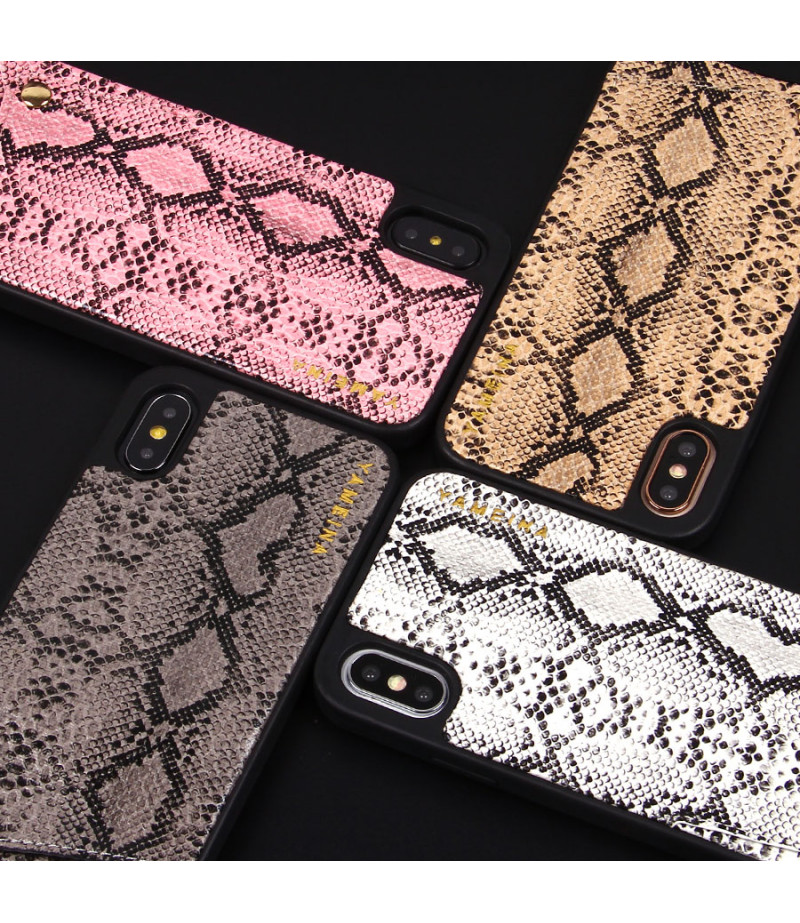 Snake Skin Cross-body Chain Case für iPhone X/XS, Art.:000007