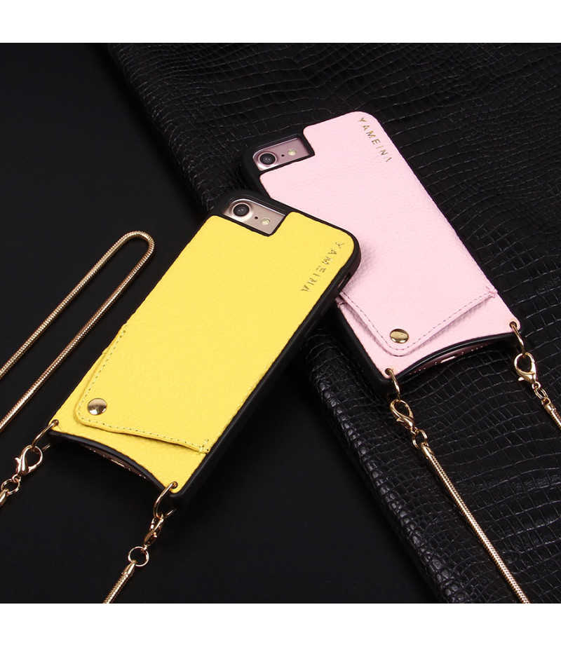 Microfiber Leather Cross-body Chain Case für iPhone 6/7/8, Art.:000008