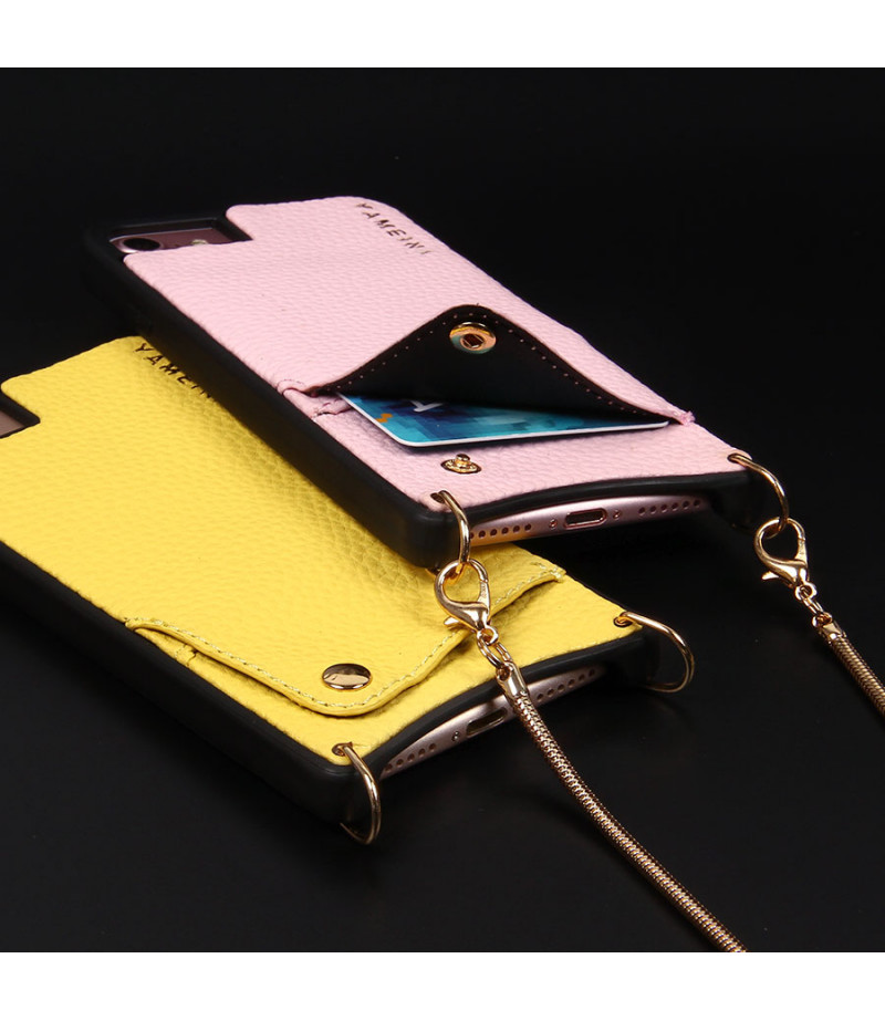 Microfiber Leather Cross-body Chain Case für iPhone 6/7/8, Art.:000008