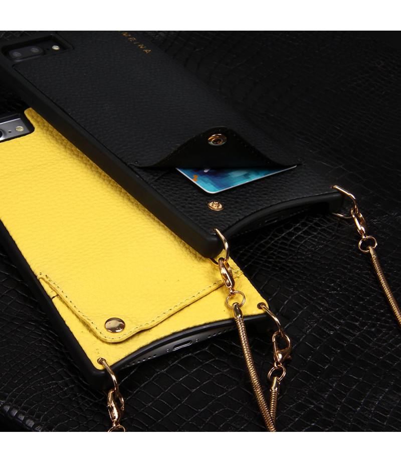 Microfiber Leather Cross-body Chain Case für iPhone 6 Plus/7 Plus/8 Plus, Art.:000008