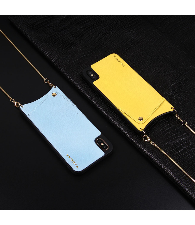 Microfiber Leather Cross-body Chain Case für iPhone XS Max (6.5), Art.:000008