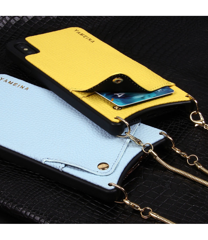 Microfiber Leather Cross-body Chain Case für iPhone XS Max (6.5), Art.:000008