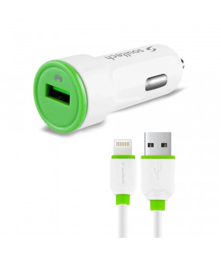 Soultech USB-A für iPhone Autoladegerät mit Kabel 1m SC322B