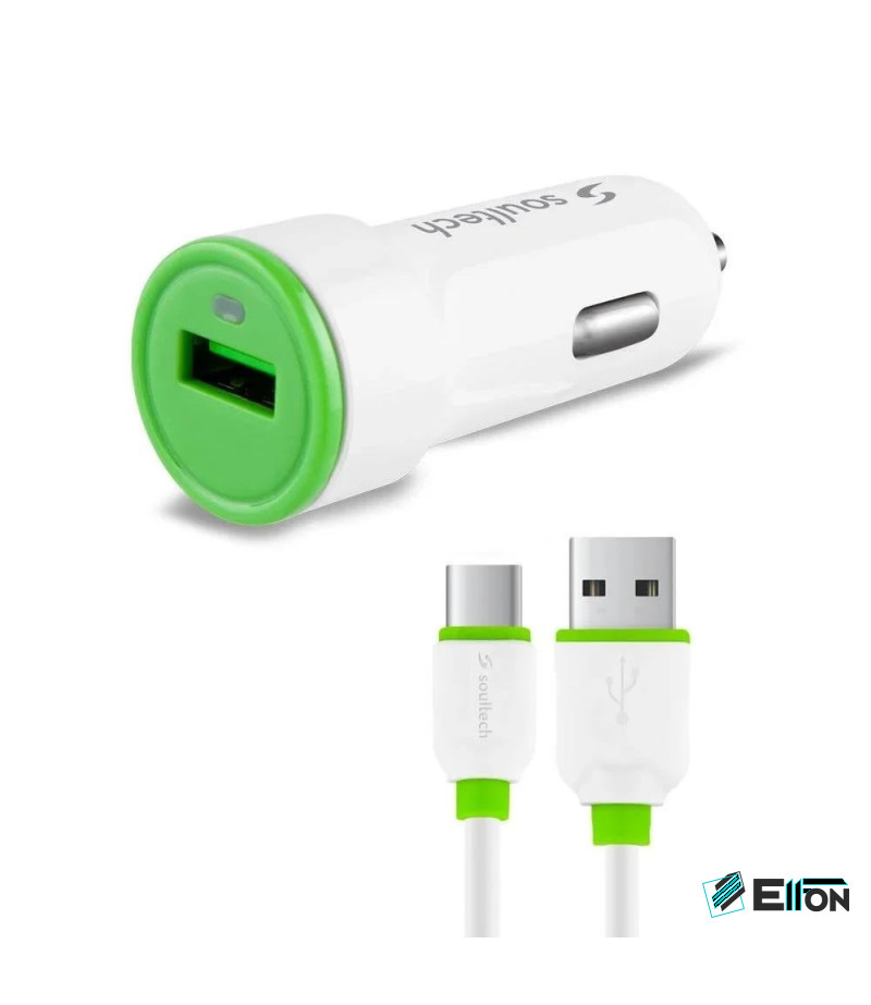 Soultech USB-A für iPhone Autoladegerät mit Kabel 2 USB-Ports 1m SC345B