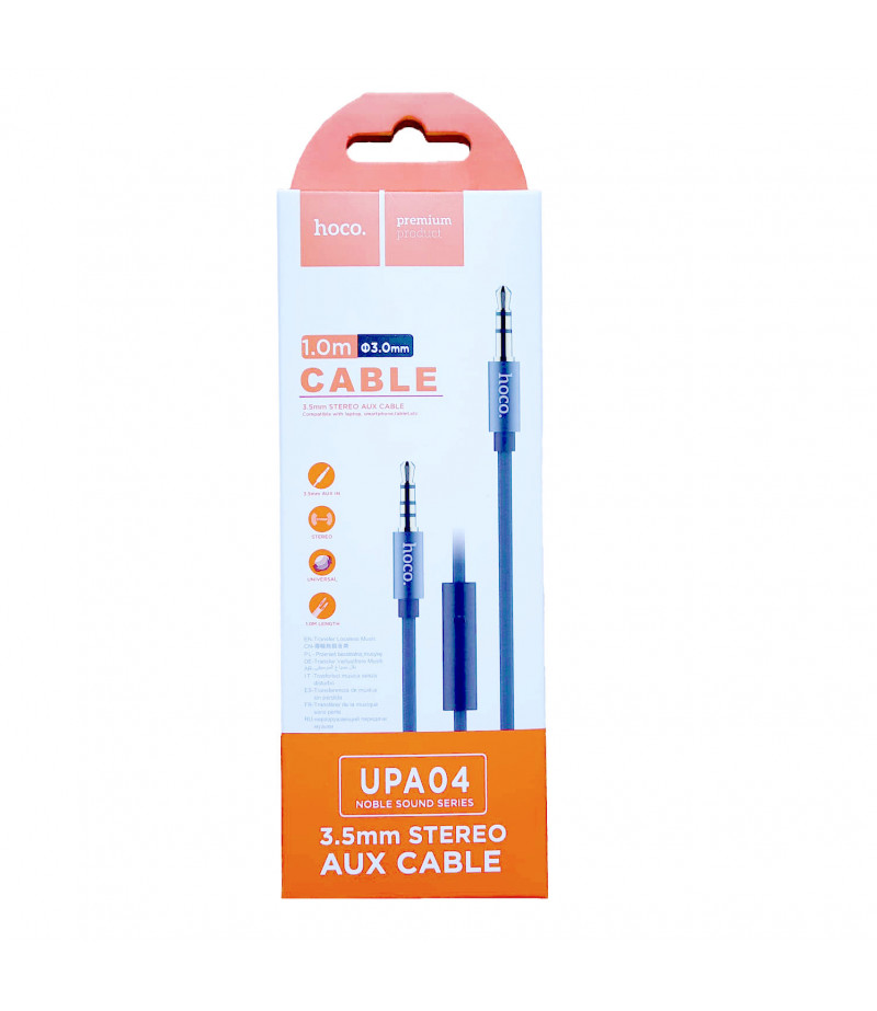 Hoco UPA04 Noble sound series AUX audio cable (with mic), Art.:000788
