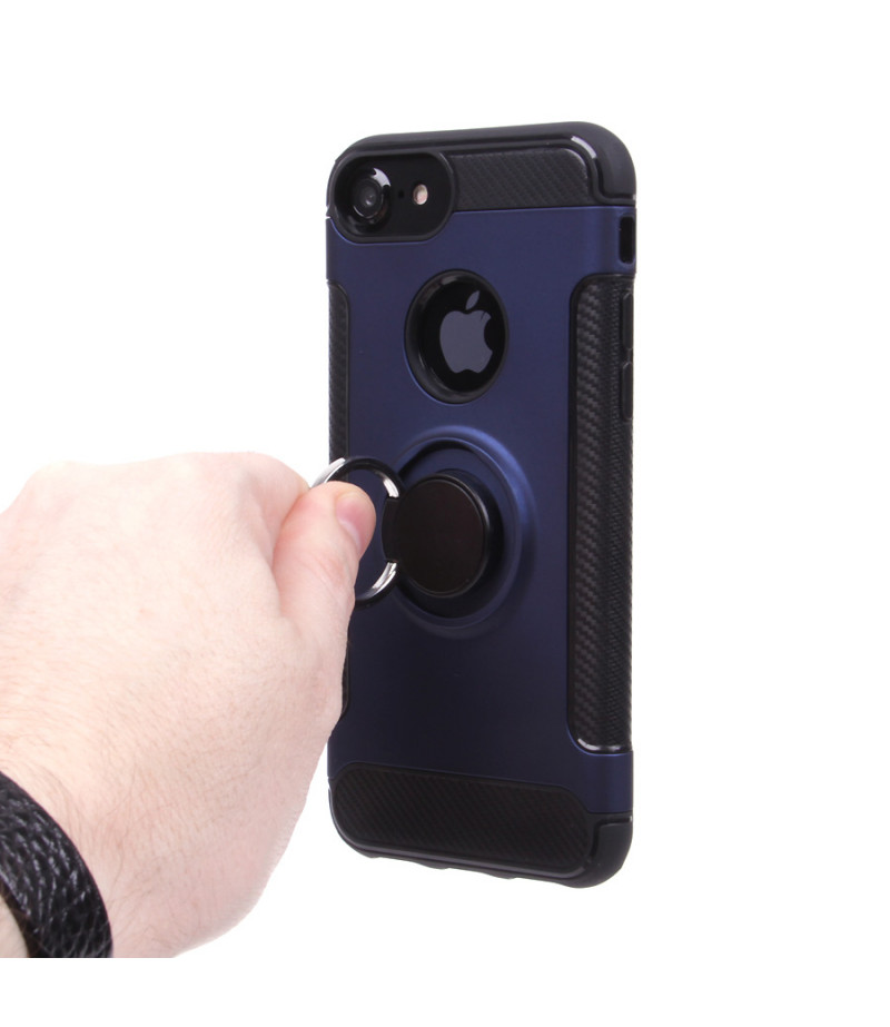 Carbon Design Case mit Magnet und Stand für iPhone 6/6s, Art.:000049