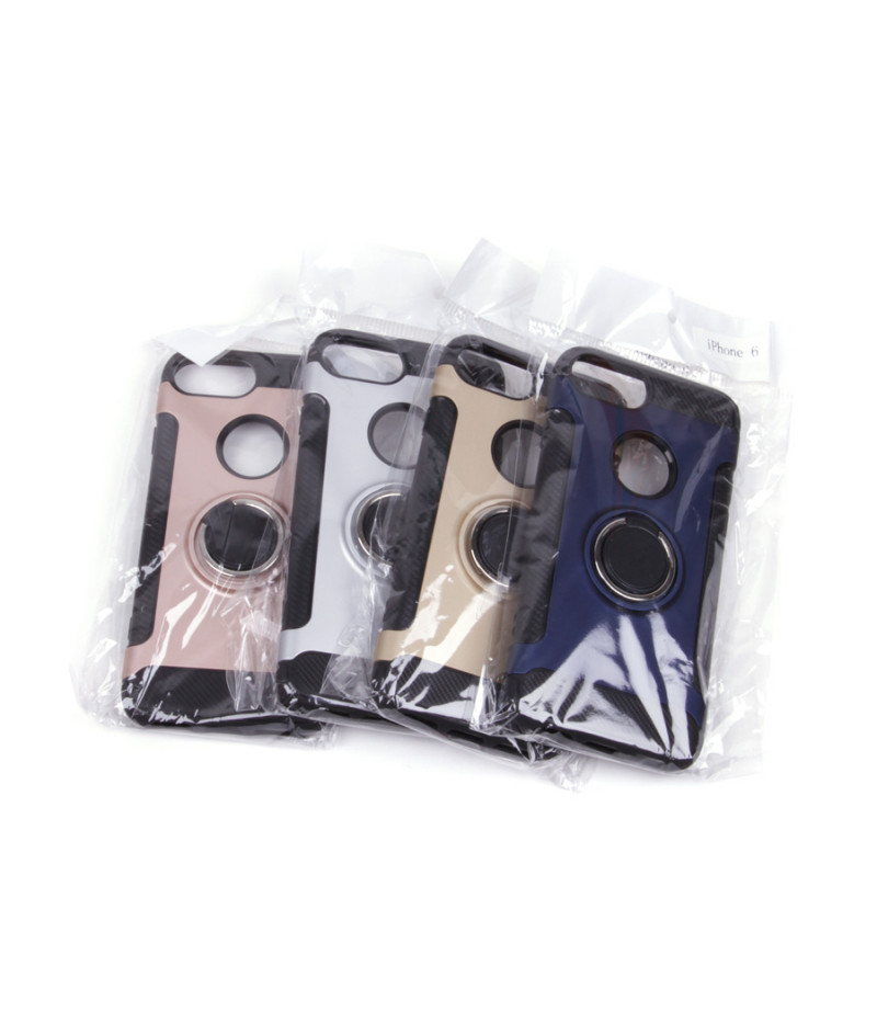Carbon Design Case mit Magnet und Stand für iPhone 6/6s, Art.:000049