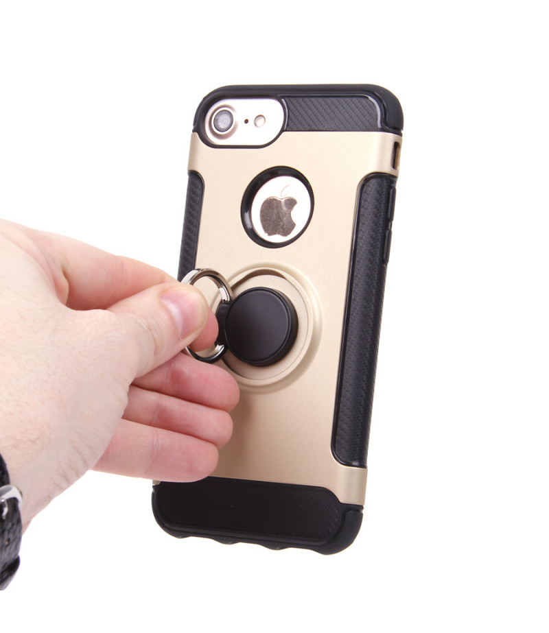 Carbon Design Case mit Magnet und Stand für iPhone 7/8, Art.:000049