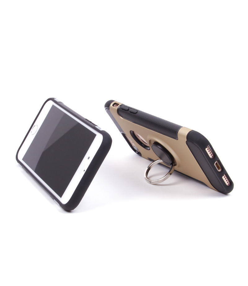 Carbon Design Case mit Magnet und Stand für iPhone 7/8, Art.:000049