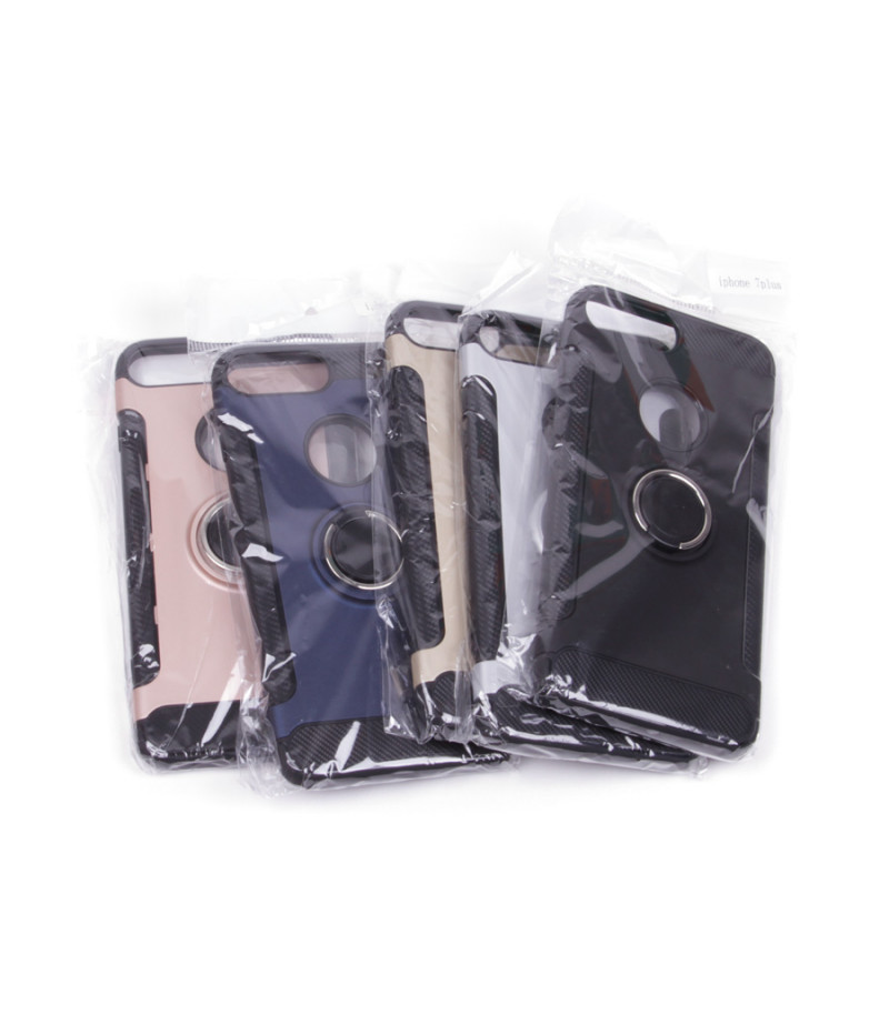 Carbon Design Case mit Magnet und Stand für iPhone 7/8 Plus, Art.:000049