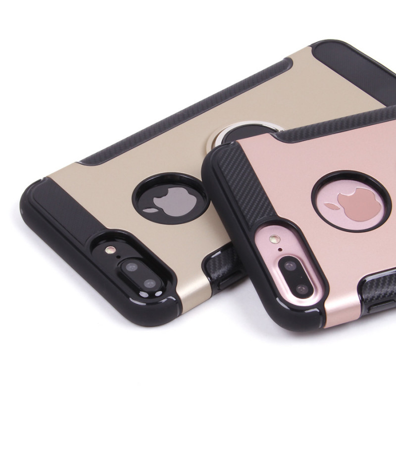 Carbon Design Case mit Magnet und Stand für iPhone 7/8 Plus, Art.:000049