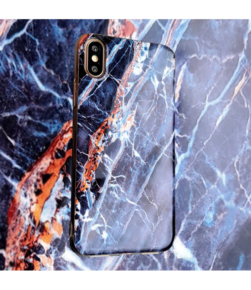 Gold Streak Marble Print Case für iPhone 6/6s Plus, Art.:000365
