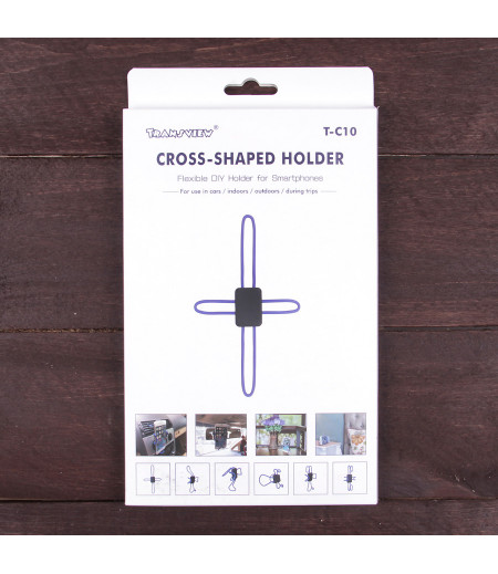 Universal Cross- Shaped Holder für Smartphones T-C10, Art.:000055