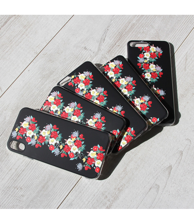 Dark Floral Pattern Case für iPhone 6/6s Plus, Art.:000379