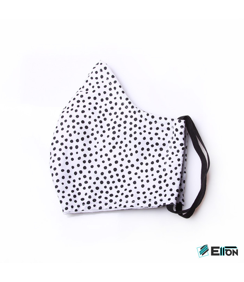 3 Layer Washable Mask with elastic earbands and extra filter pocket (SMALL), Art.:000710-1