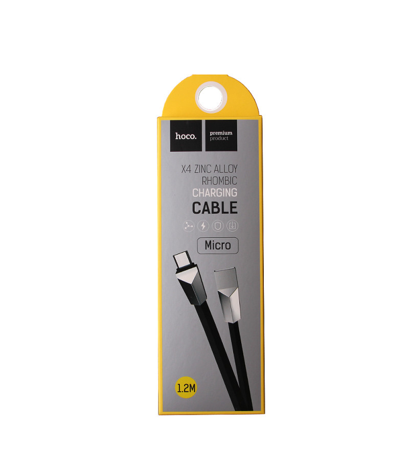 Hoco X4 Zinklegiertes Rautenförmiges Micro USB-Kabel 1.2m, Art.:000093