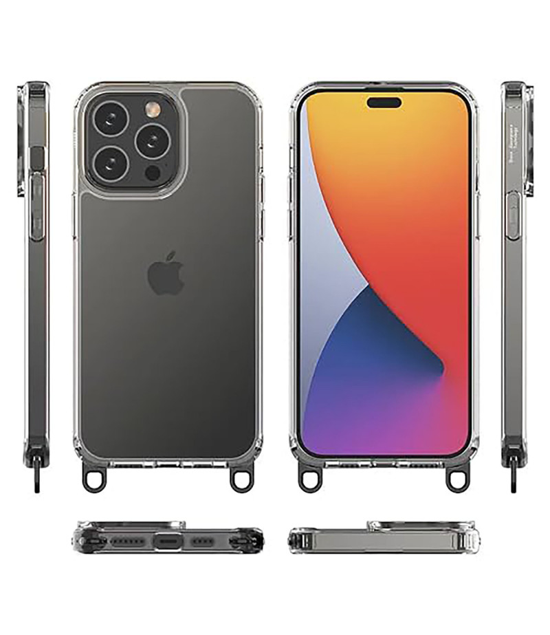 Handyhülle mit Abnehmbaren Ösen für iPhone 15, Art.: 000906