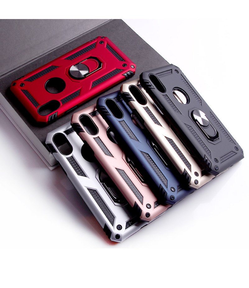 Metal Armour Case With Magnetic Ring für iPhone X/XS, Art.:000581