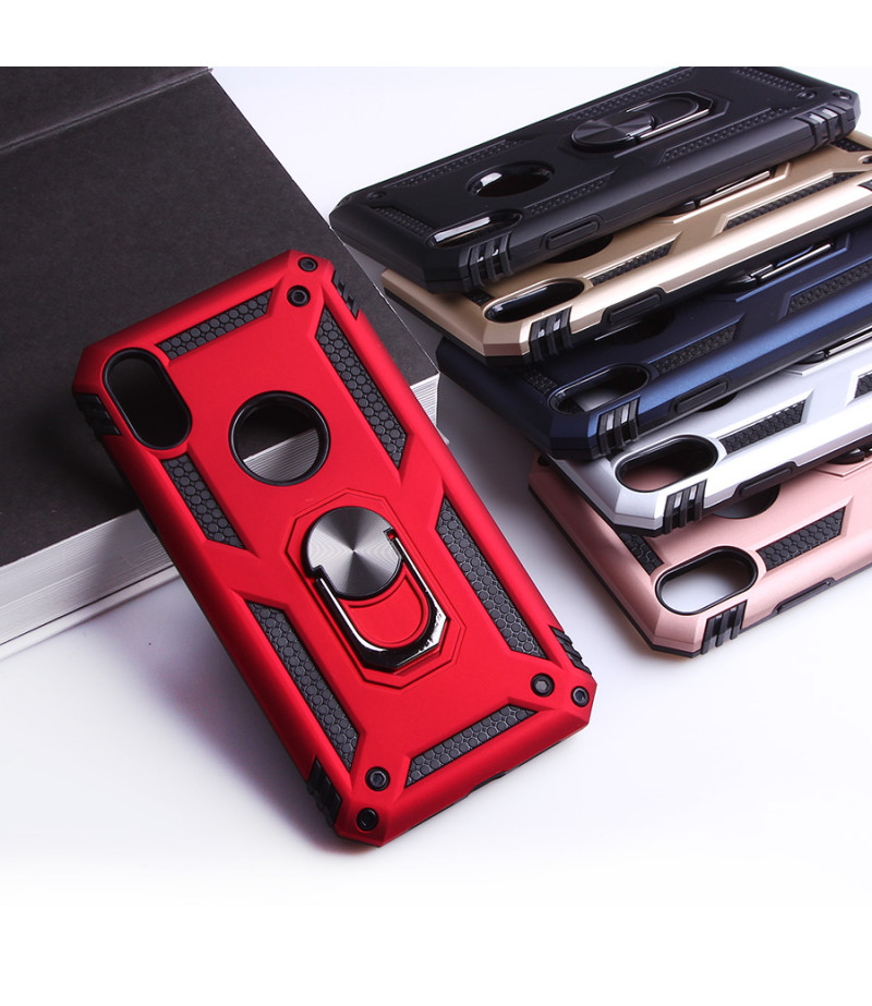Metal Armour Case With Magnetic Ring für iPhone XR, Art.:000581