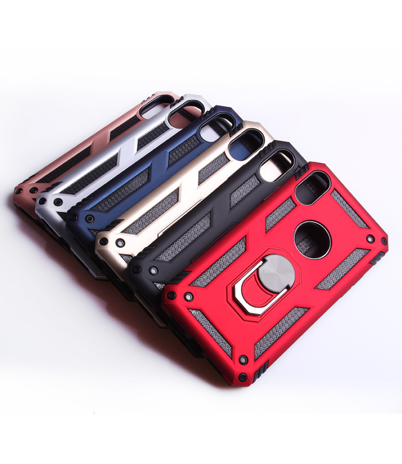 Metal Armour Case With Magnetic Ring für iPhone XR, Art.:000581