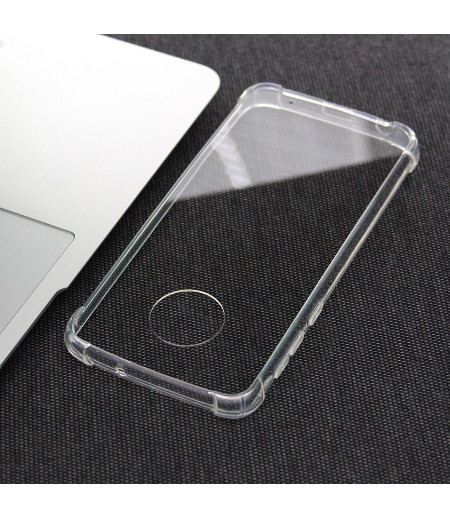 Elfon Drop Case TPU Anti-Rutsch Kratzfest Crystal (1mm) für Moto G6 Plus, Art.:000308