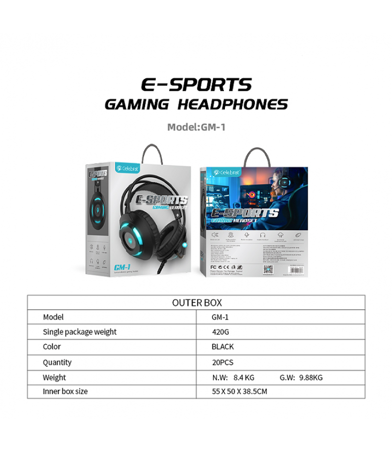 Yison und Celebrat E-Sports Gaming Kopfhörer (GM-1), Art.:000953
