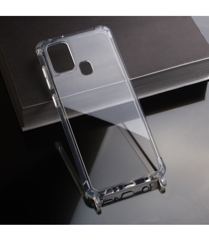 Elfon Transparente Hülle mit Ösen für Samsung Galaxy A21S, Art.: 000802