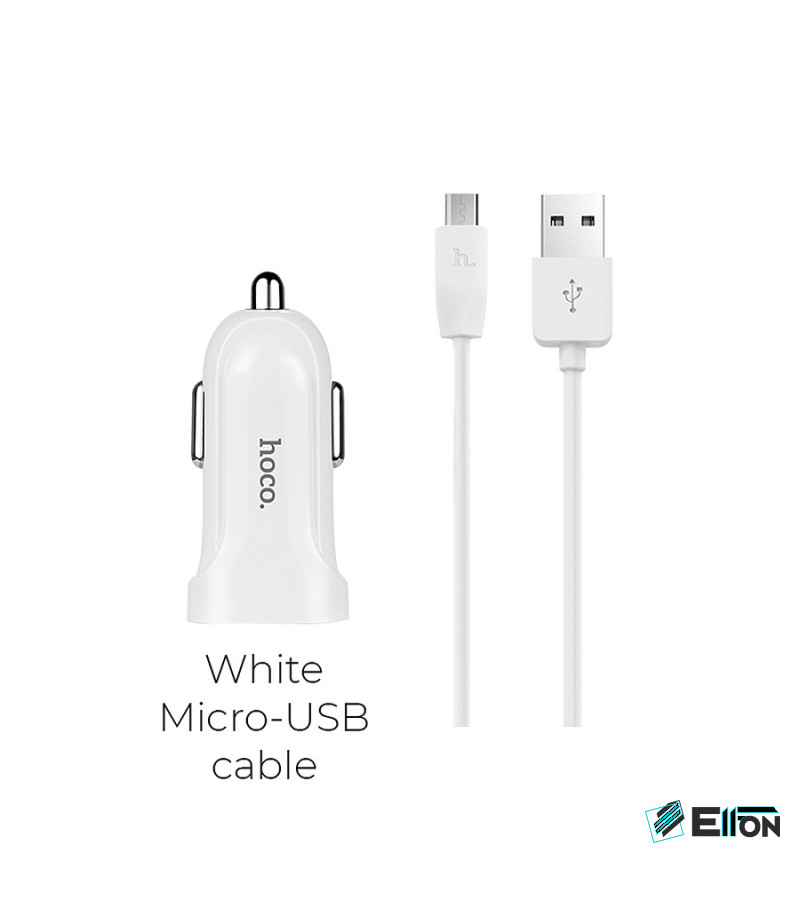Hoco Z2 Car Charger Set with Micro Cable, Art.:000421