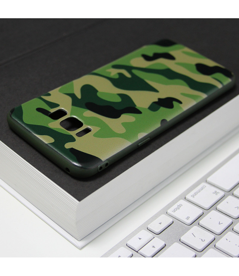 Camouflage/Tarnaufdruck Hülle für Samsung Galaxy S8 Plus, Art.:000034